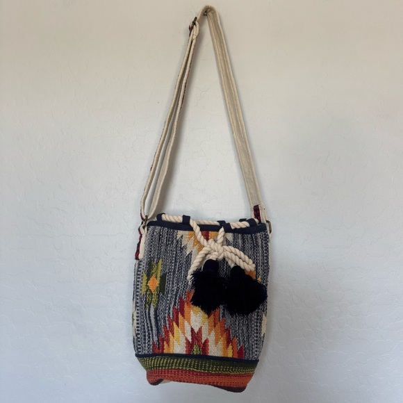 Macchia di Ruggine cotton Bucket Shoulder Bag - Picture 3 of 12